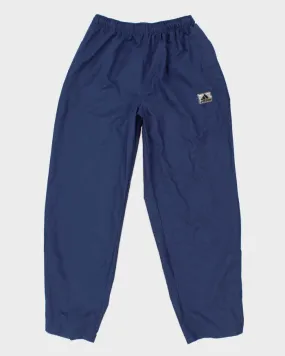 00s Retro Blue Track Bottoms - L