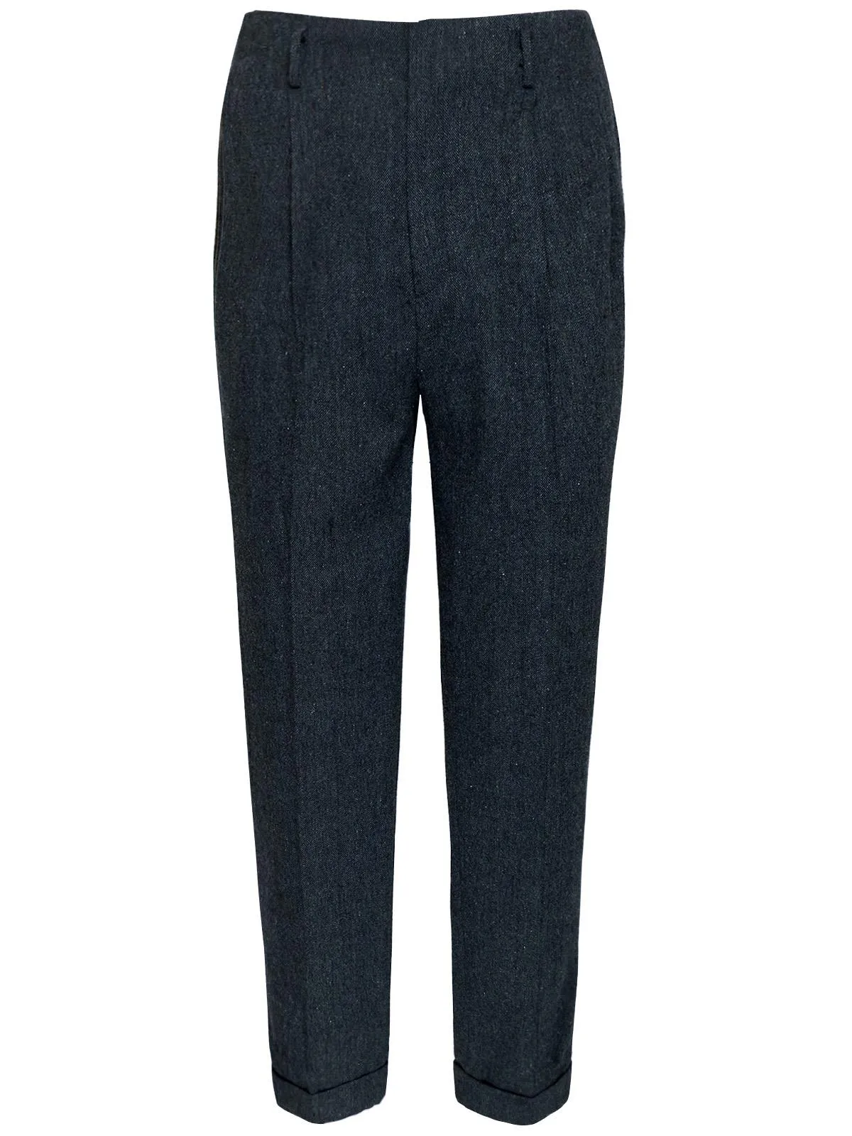 1950s Vintage Chuck Tweed Peg Trousers in Yale Blue