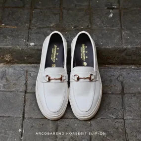 702 Arcobareno Horsebit Slip-On WinterWhite