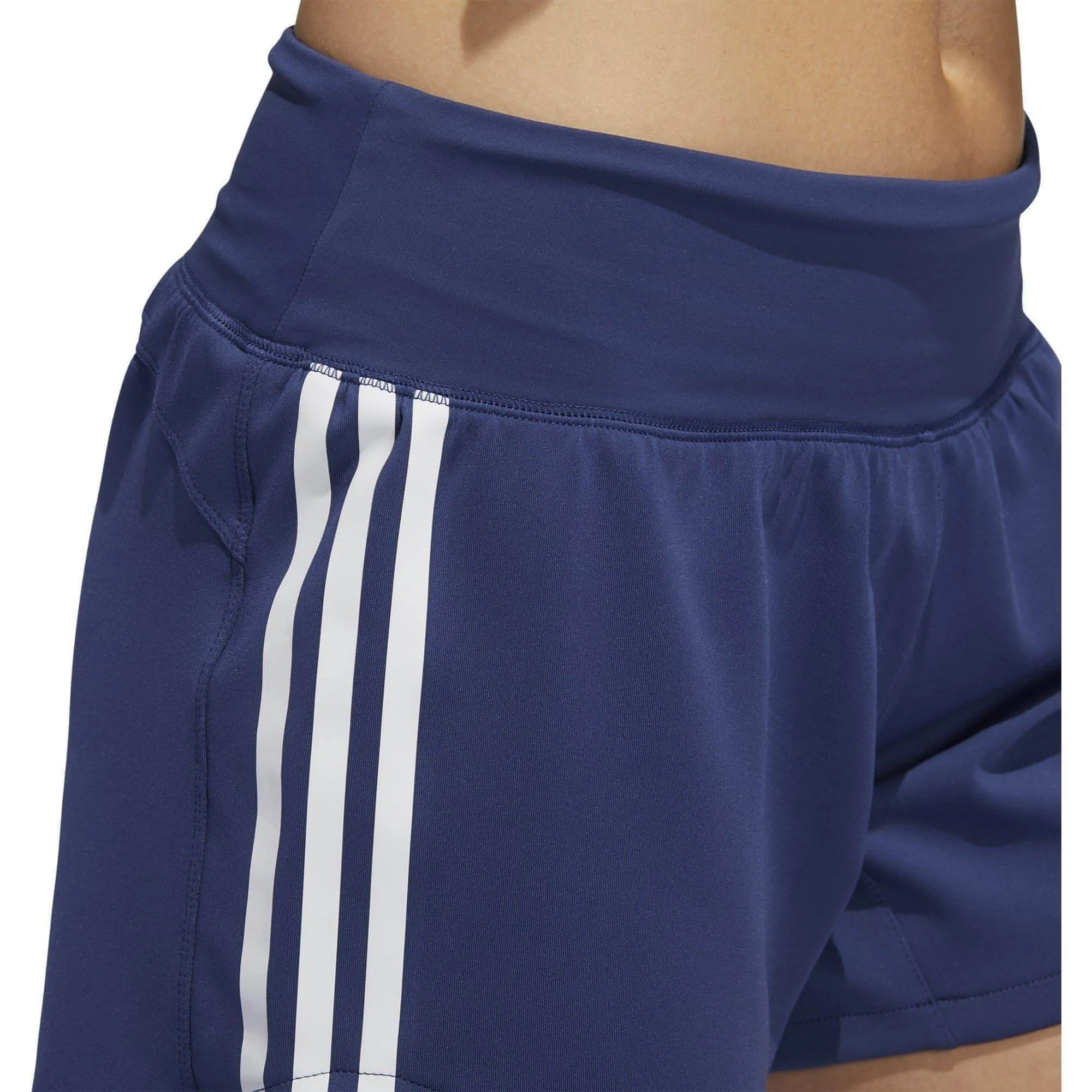 adidas 3 Stripes Woven Womens Training Shorts - Blue