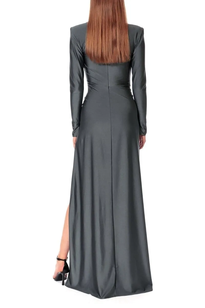 ADRIANA SMOKED PEARL MAXI DRESS