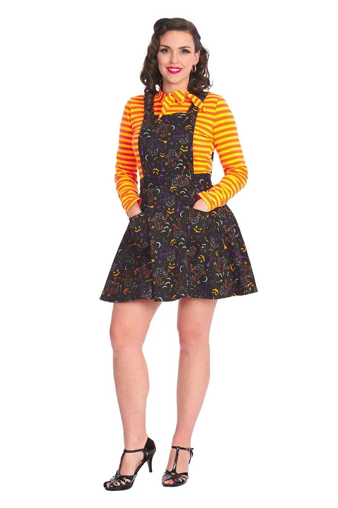 All Hallows Cat Pinafore Dress