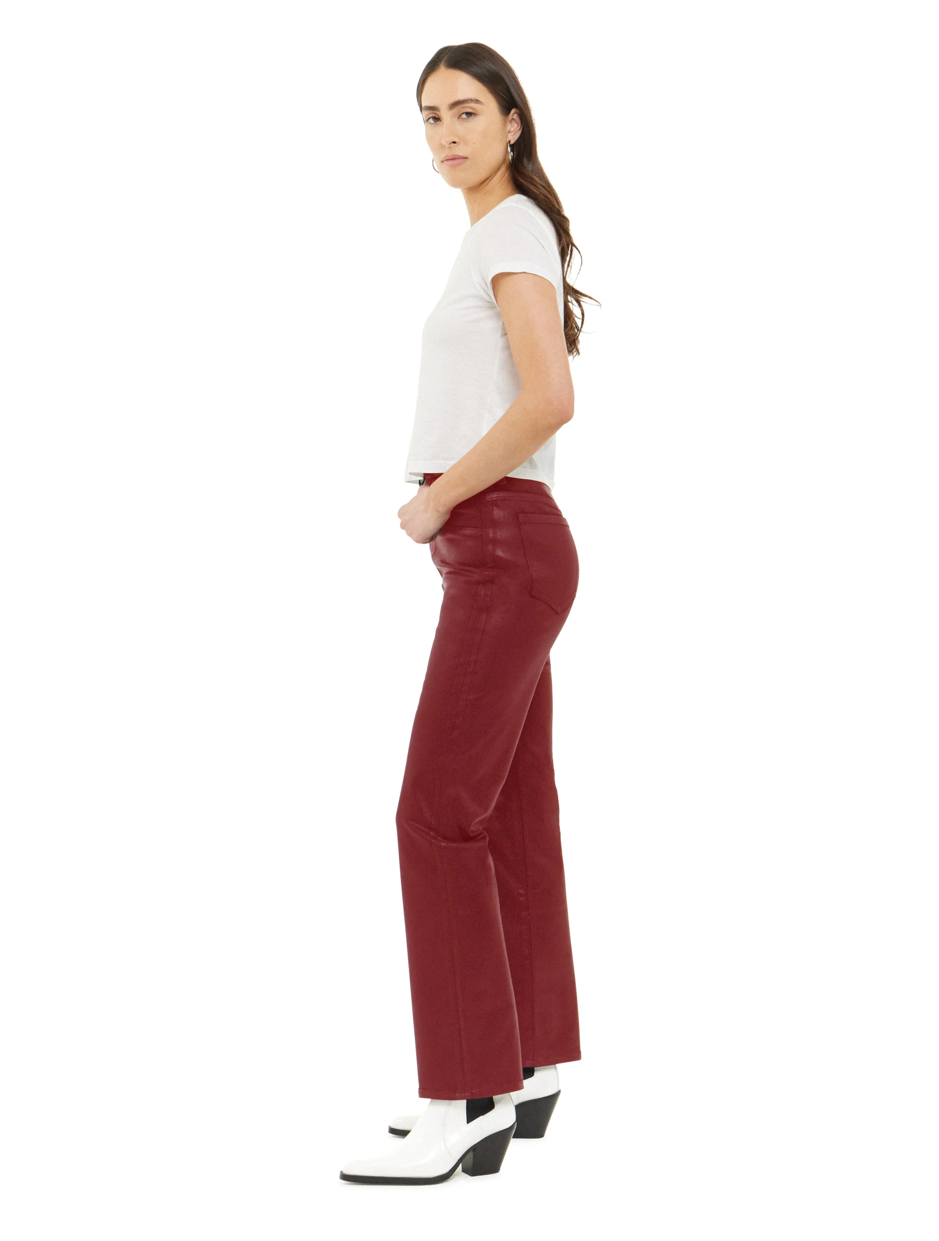 Articles of Society | The Haute Look Coated Red Jeans