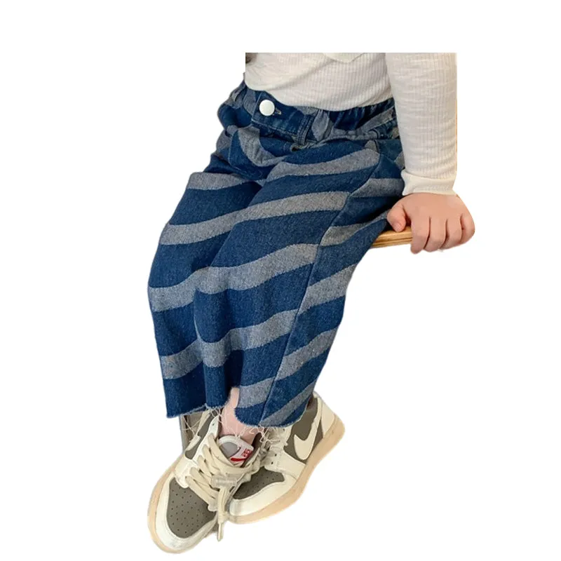 Baby Unisex Striped Pants Jeans