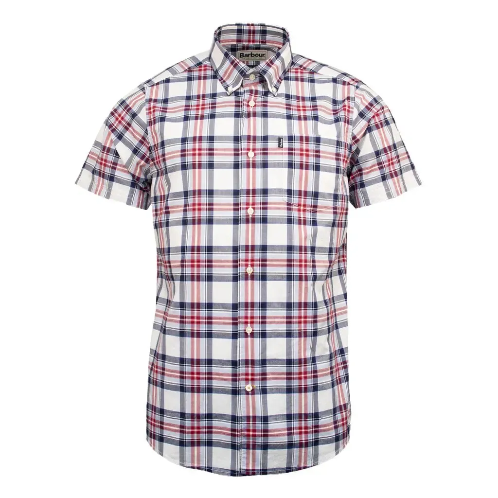 Barbour Highland 6 S/S Tailored Shirt Sky