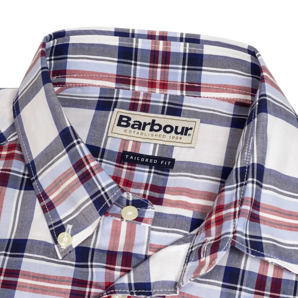 Barbour Highland 6 S/S Tailored Shirt Sky