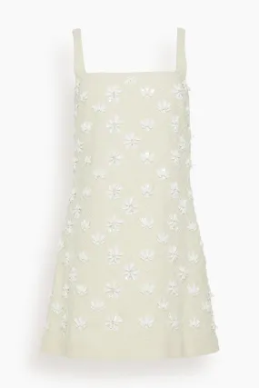 Barton Dress in Cream/White