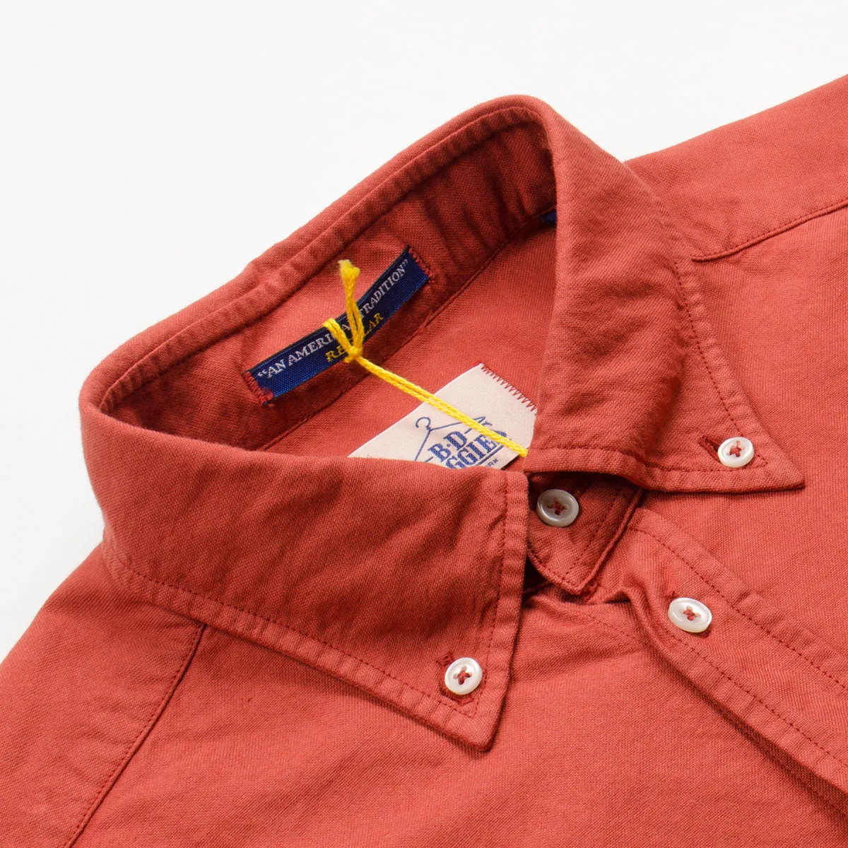 BD Baggies - Bradford BD Shirt - Oxford Overdyed Brick Red