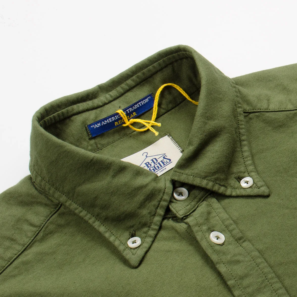 BD Baggies - Bradford Olive Overdyed Oxford Shirt for Men