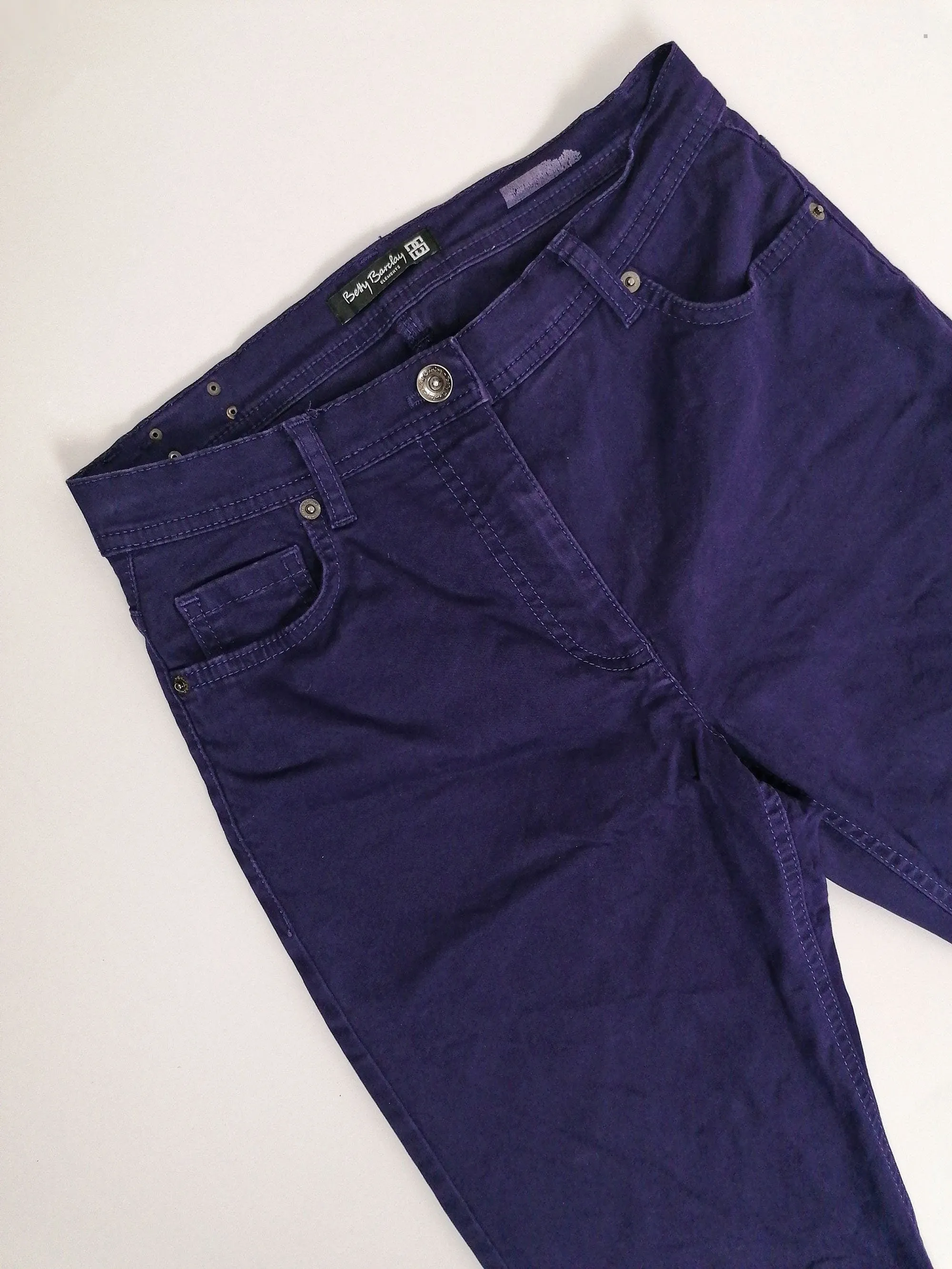 BETTY BARCLAY Indigo Purple Jeans - size S // eu 36 // us 6 // uk 10