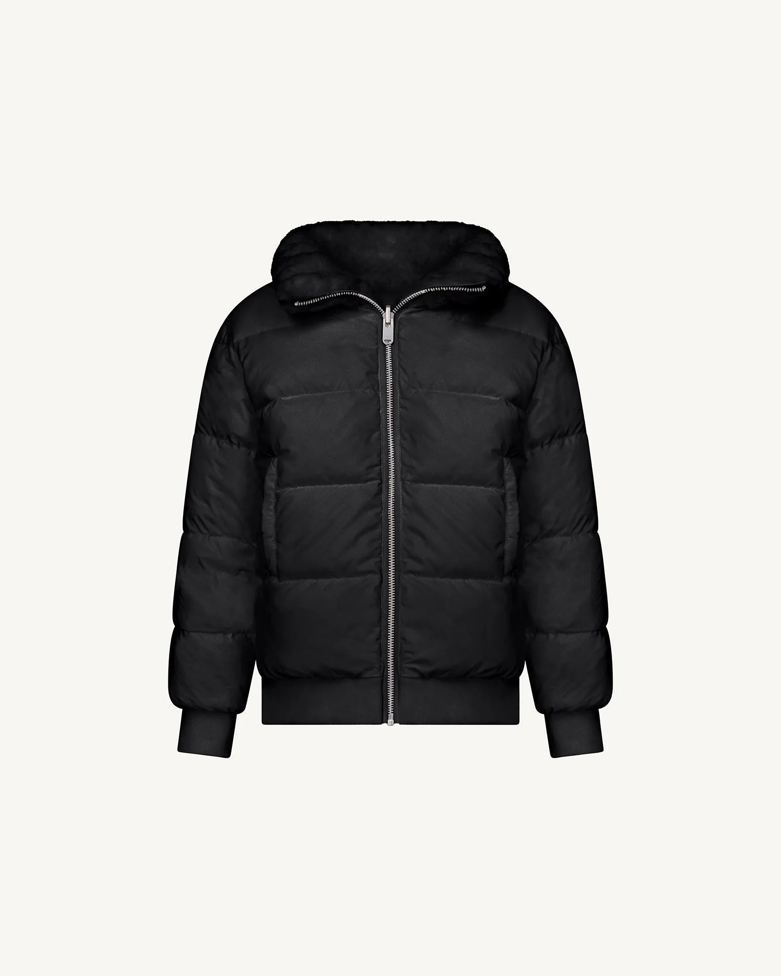 Black Vali 2.0 Ffur kid's Grand Froid reversible puffer jacket