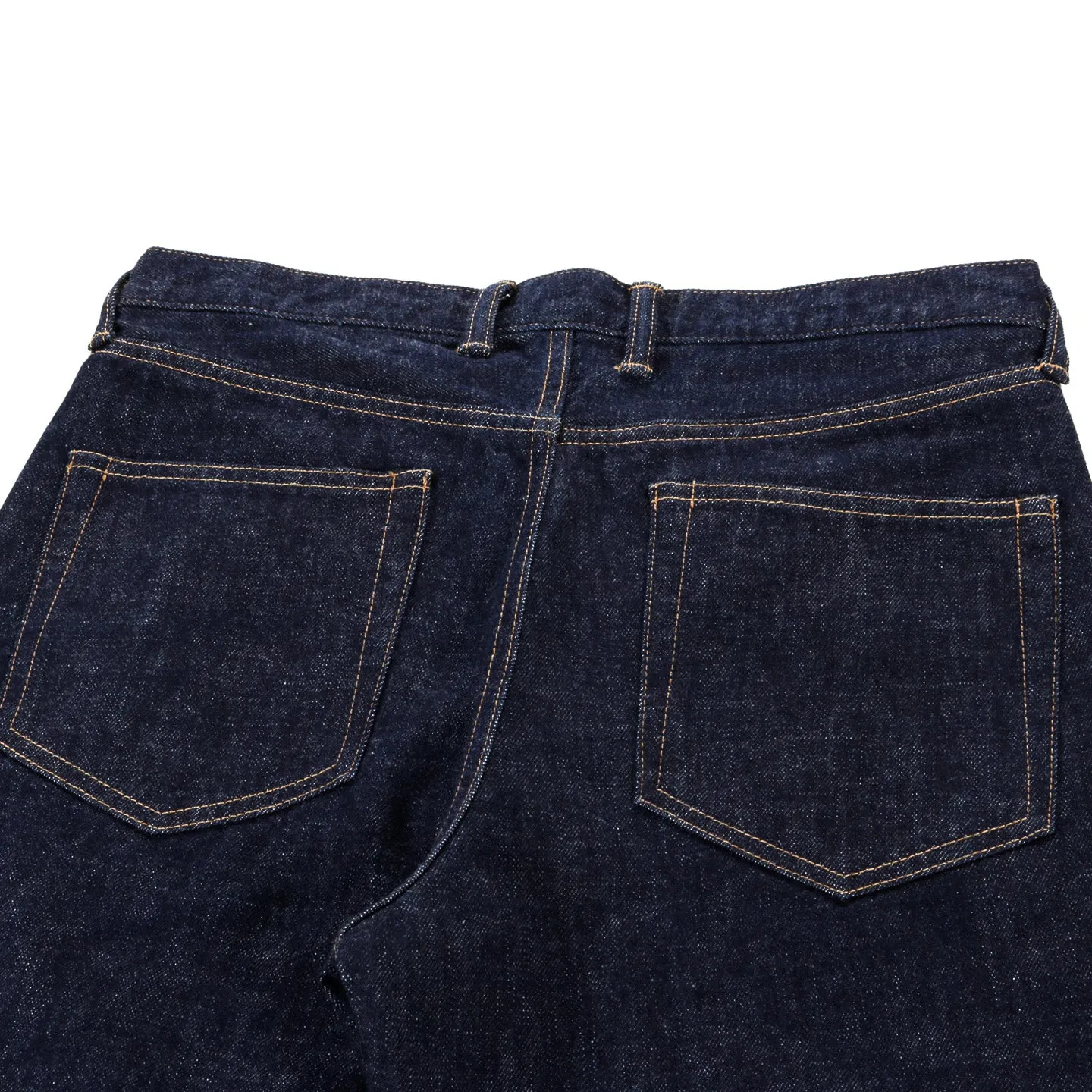 BLUE BLUE JAPAN SELVEDGE DENIM STRAIGHT LEG JEANS ONE WASH