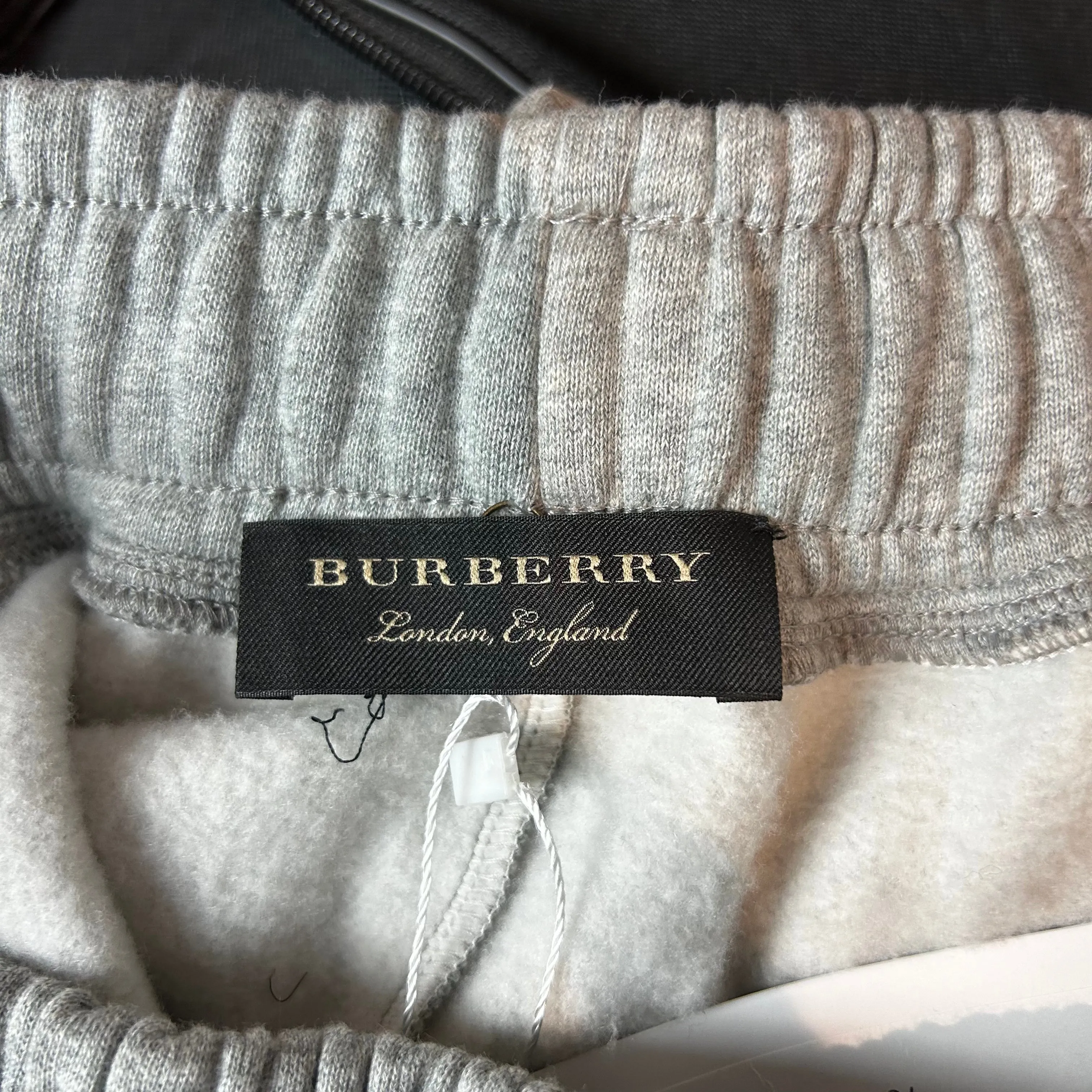 Burberry New Pearl & Crystal Embellished Grey Sweatpants S