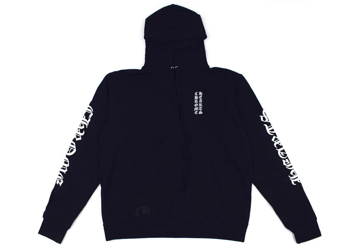 Chrome Hearts Vertical Logo Hoodie Black