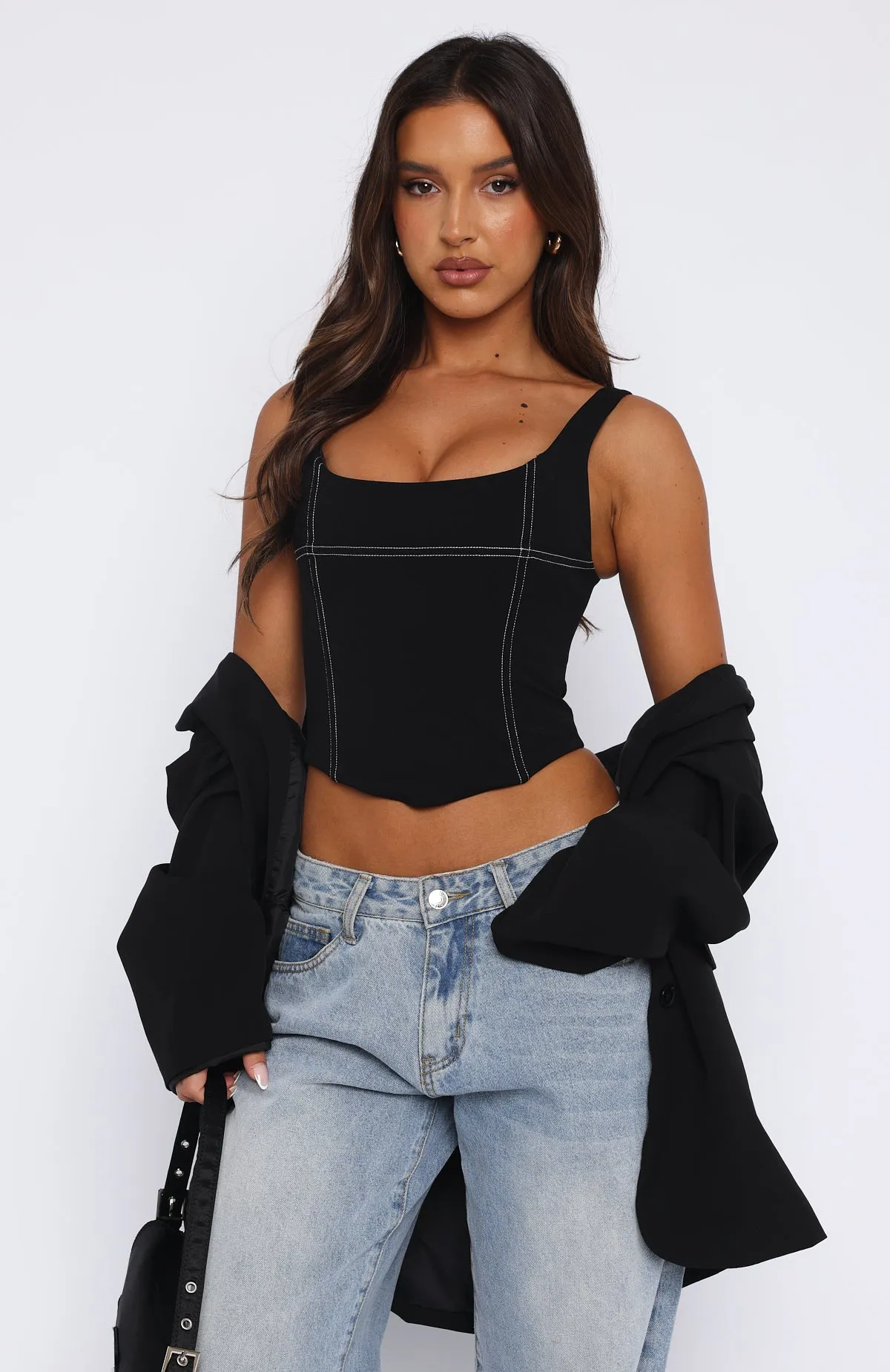 Cool Guy Bustier Black