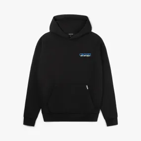 CROYEZ FRÈRES HOODIE - BLACK/COBALT