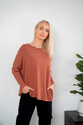 DEJA VU stripe top