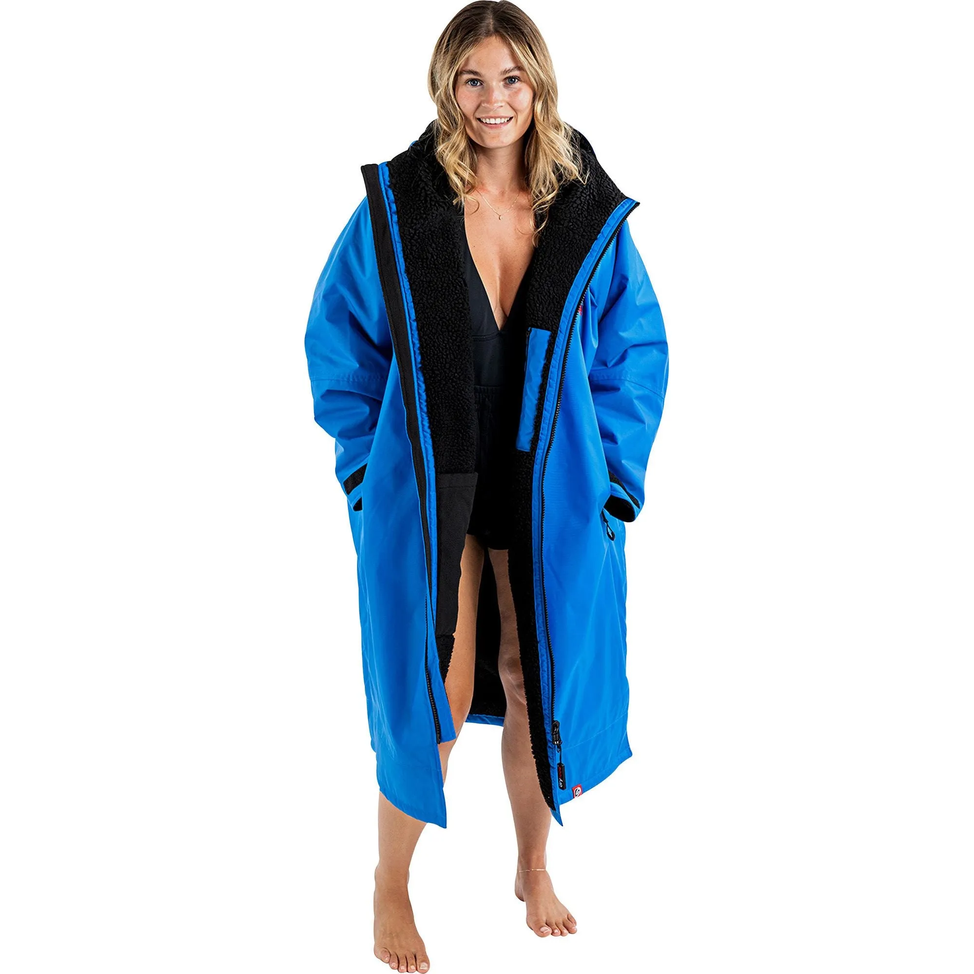 Dryrobe Advance Long Sleeve Changing Robe - Cobalt