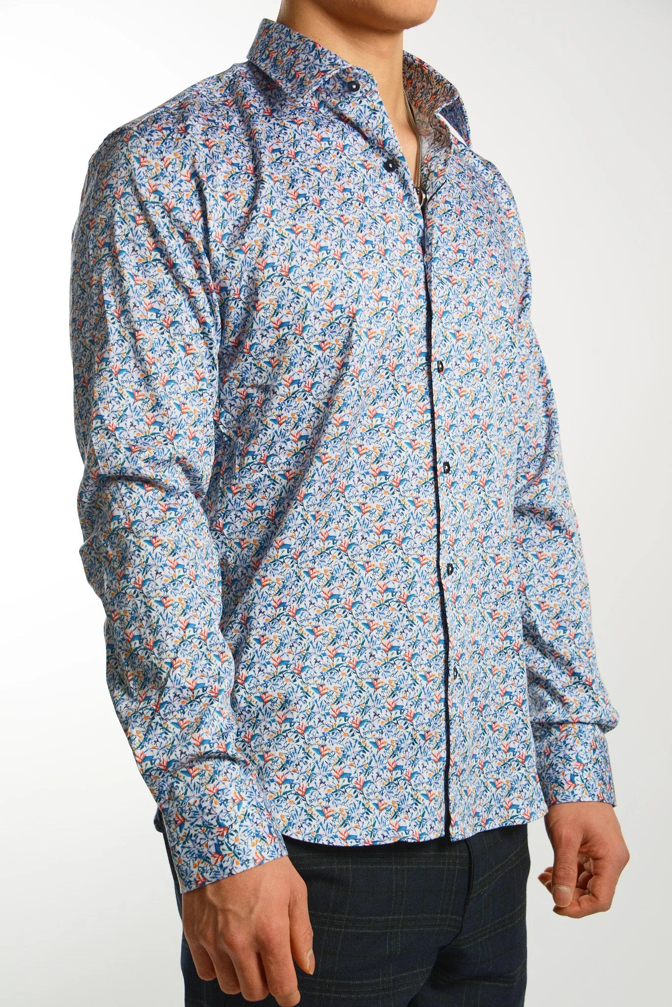 EURO SATEEN LS SPORT SHIRT