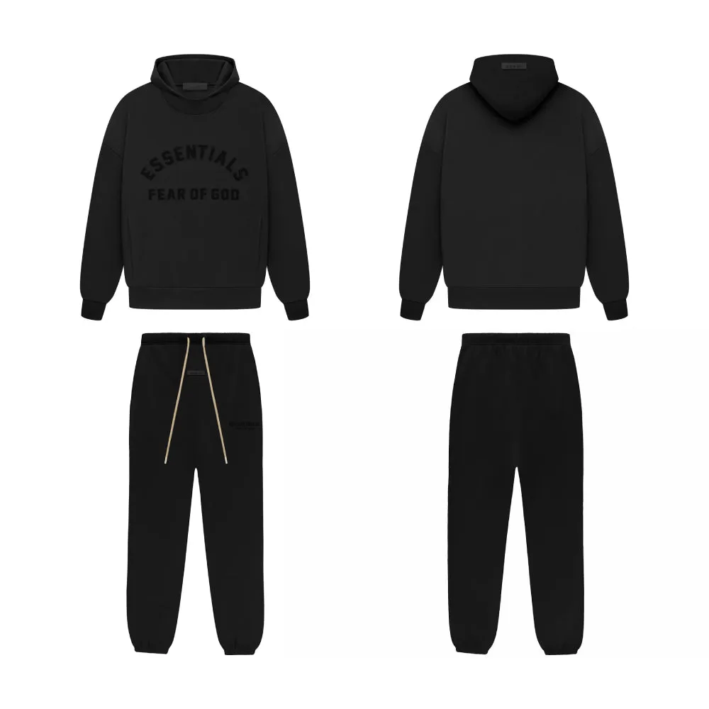 Fear of God Essentials Sweatsuit Jet Black FULL SET