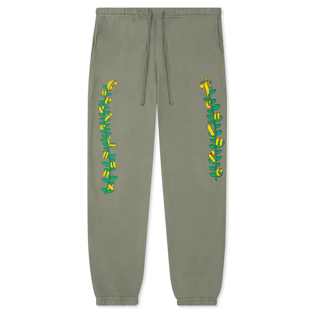 Feature x Carrie Lynn's Plants Plantship Sweatpants - Oil Green