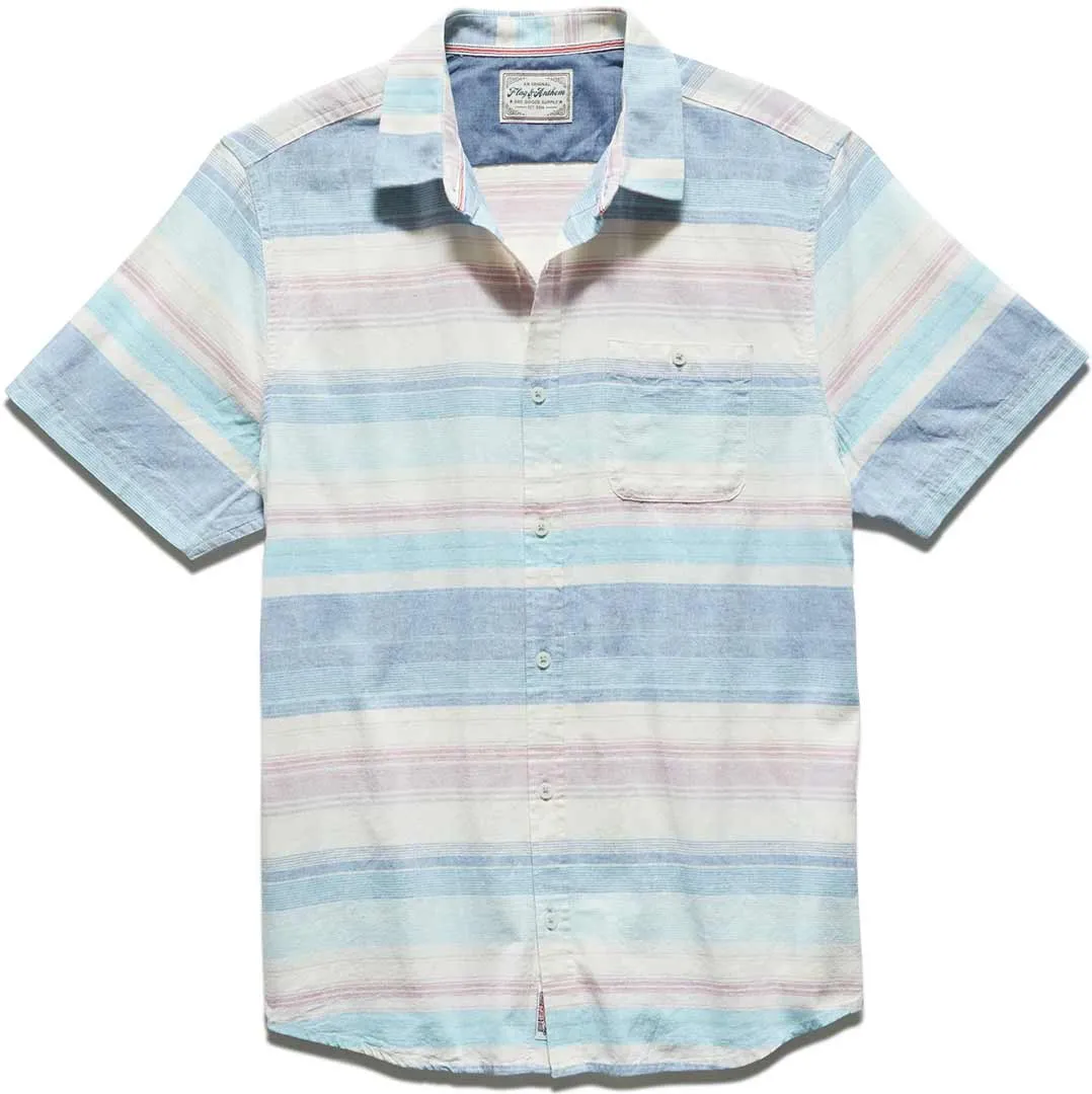 Flag & Anthem Men's Mason Striped Linen Blend Button-Down Shirt