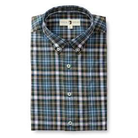 Hamlett Plaid Cotton Twill Sport Shirt