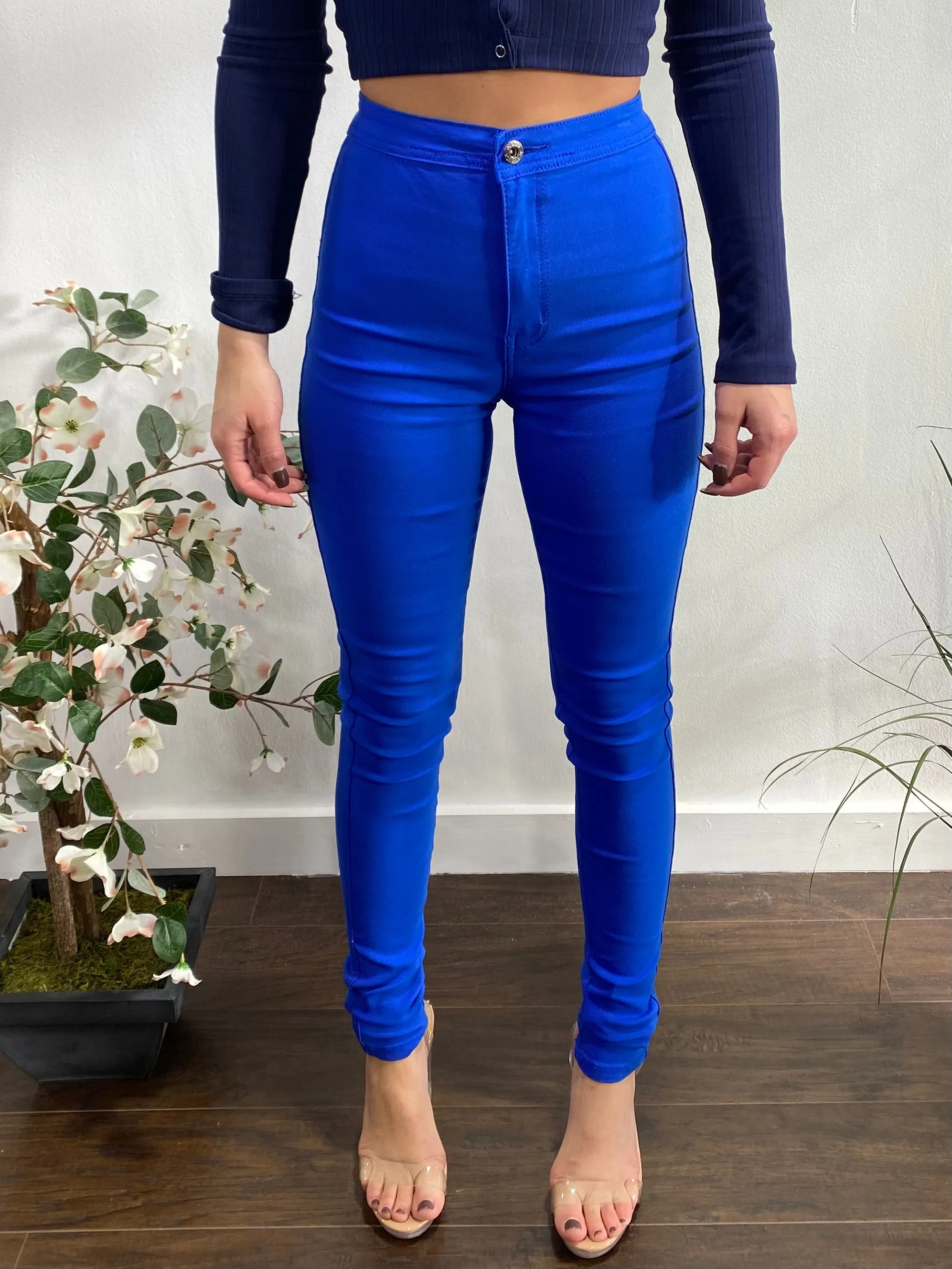 JC & JQ Super Stretch Disco Jeans (Royal Blue) GP2100-RY