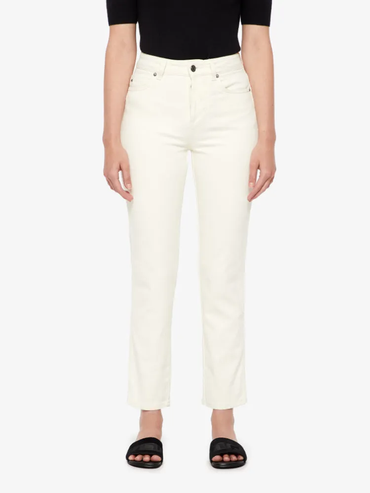 J.Lindeberg Womens Study Ceed White Jeans - Stylish Fit and Modern Design