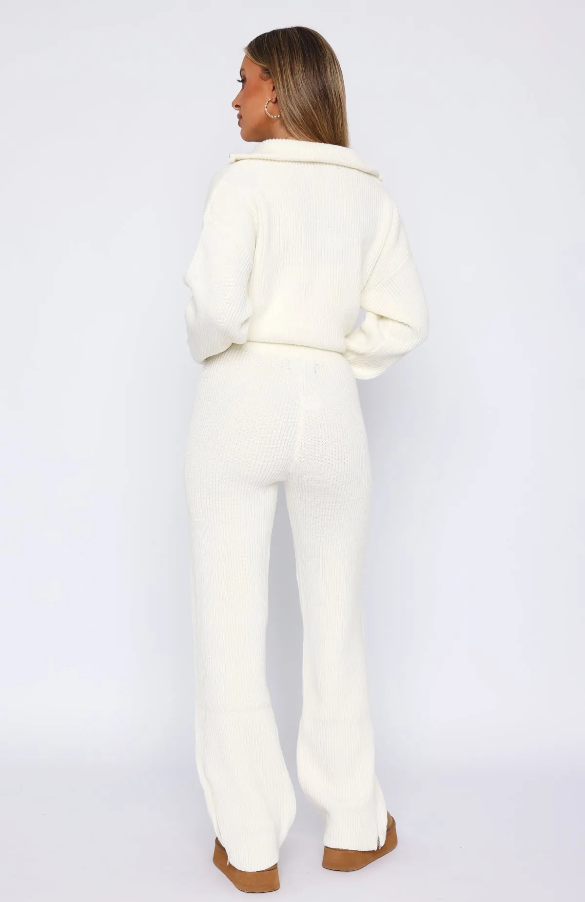 Let's Get Cosy Knit Pants Cream