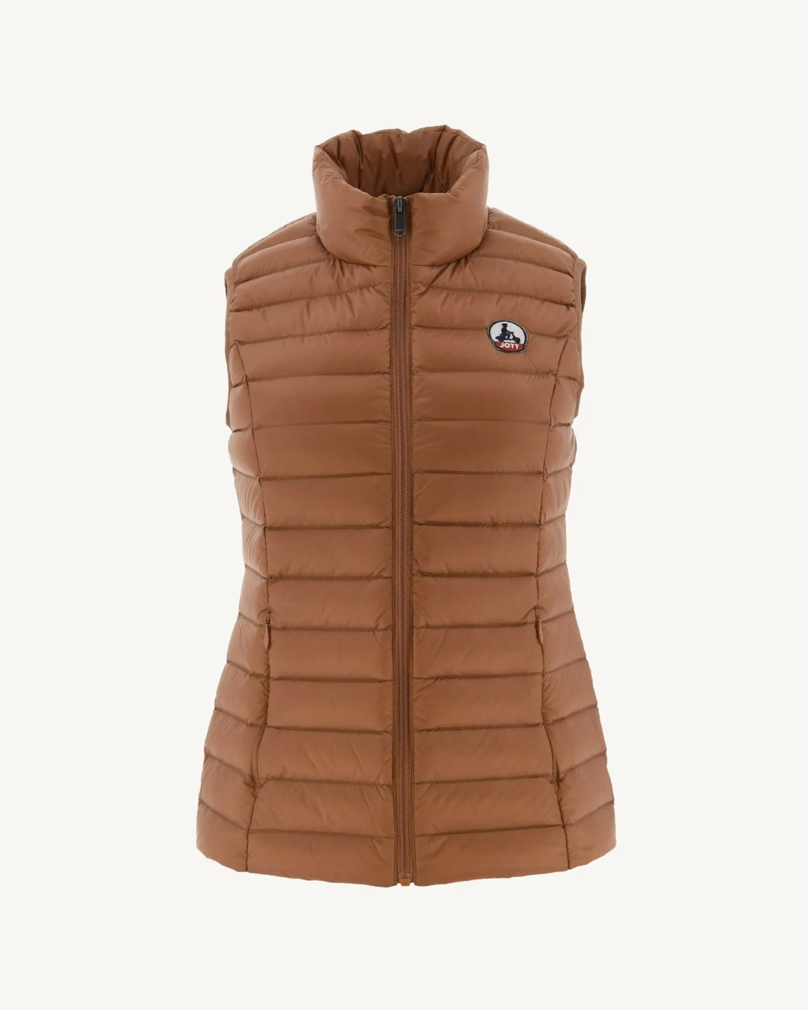 Light sleeveless down jacket Camel Seda