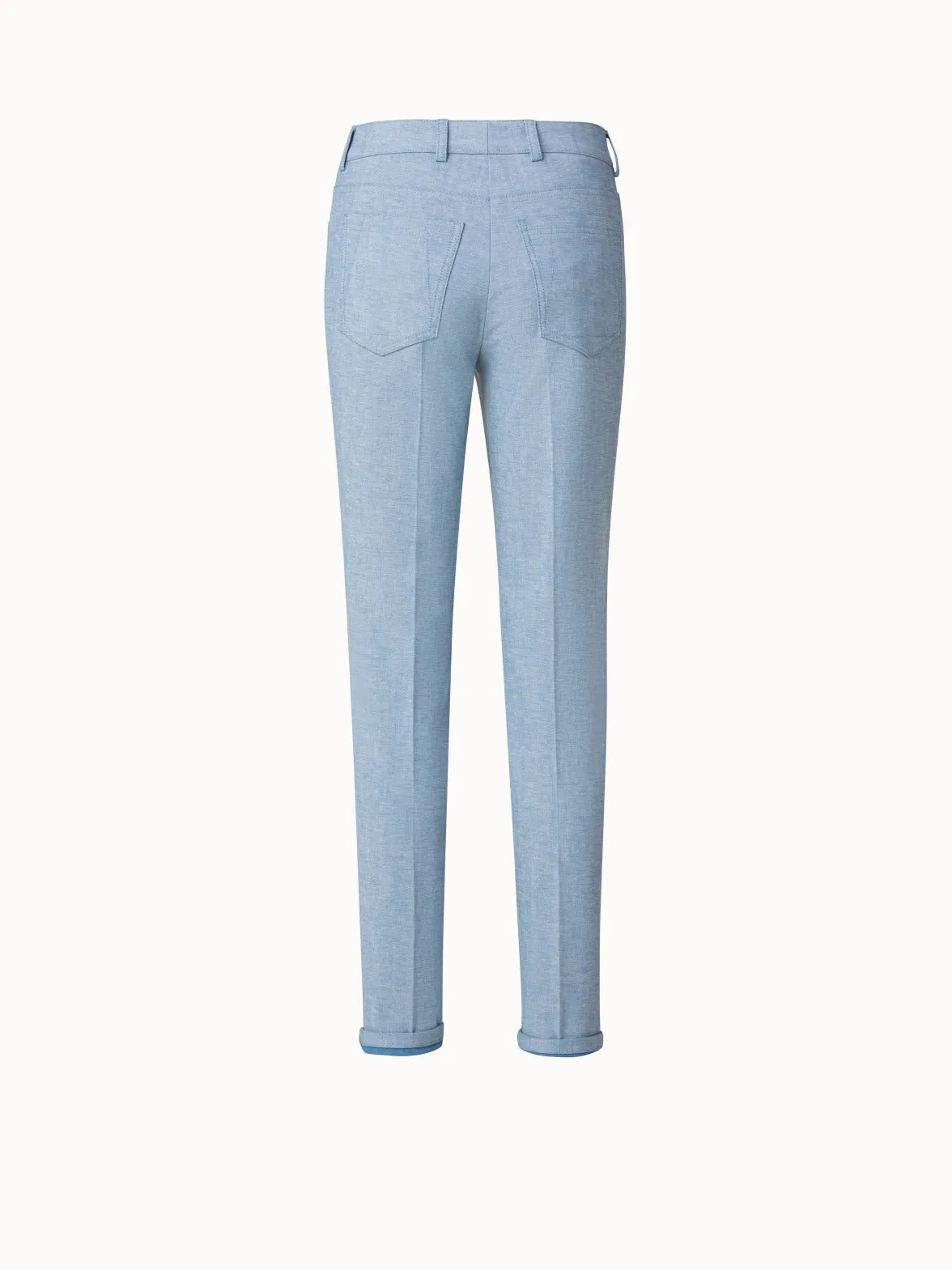 Magda Pant In Cotton Denim Stretch