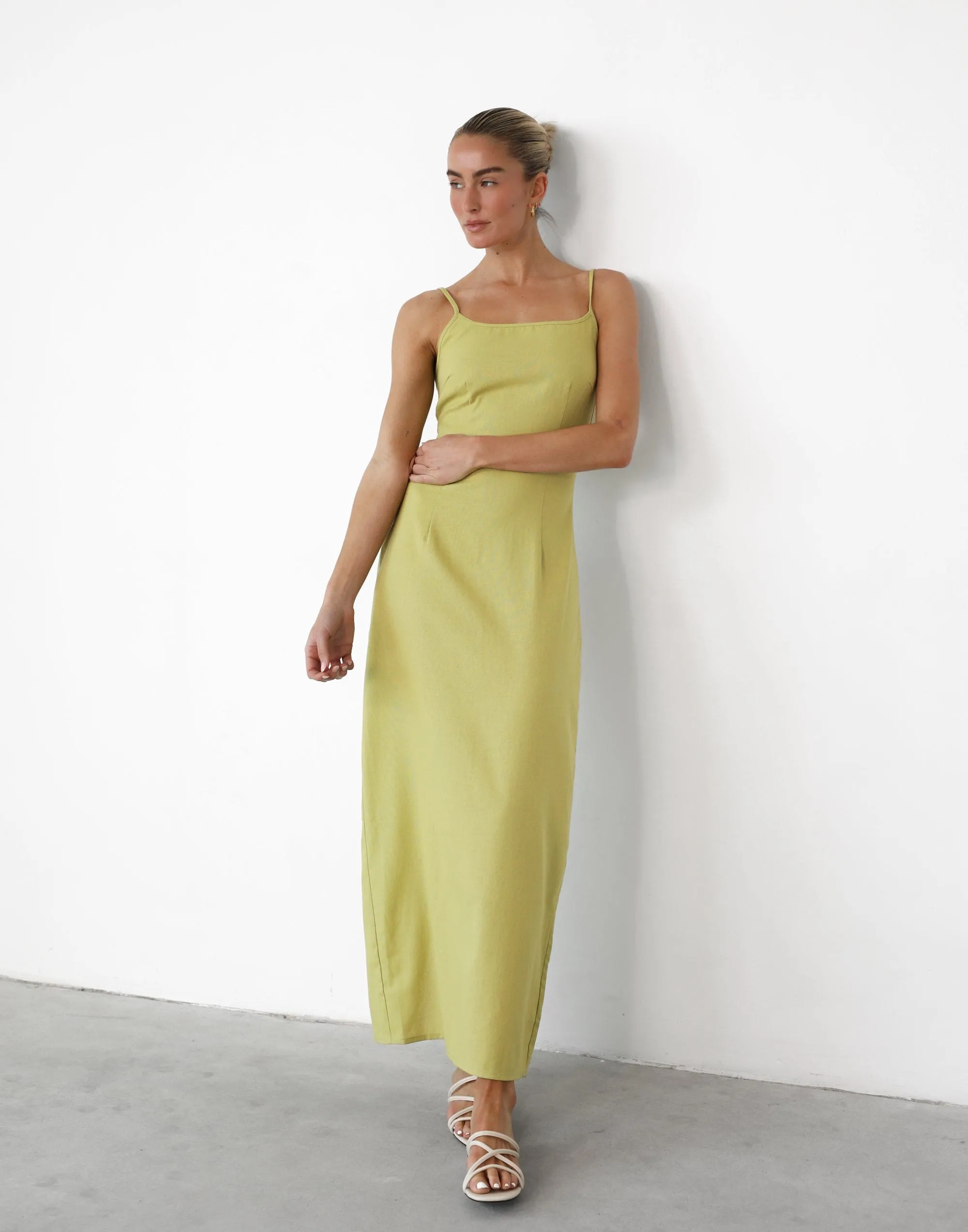 Moscow Maxi Dress (Olive)