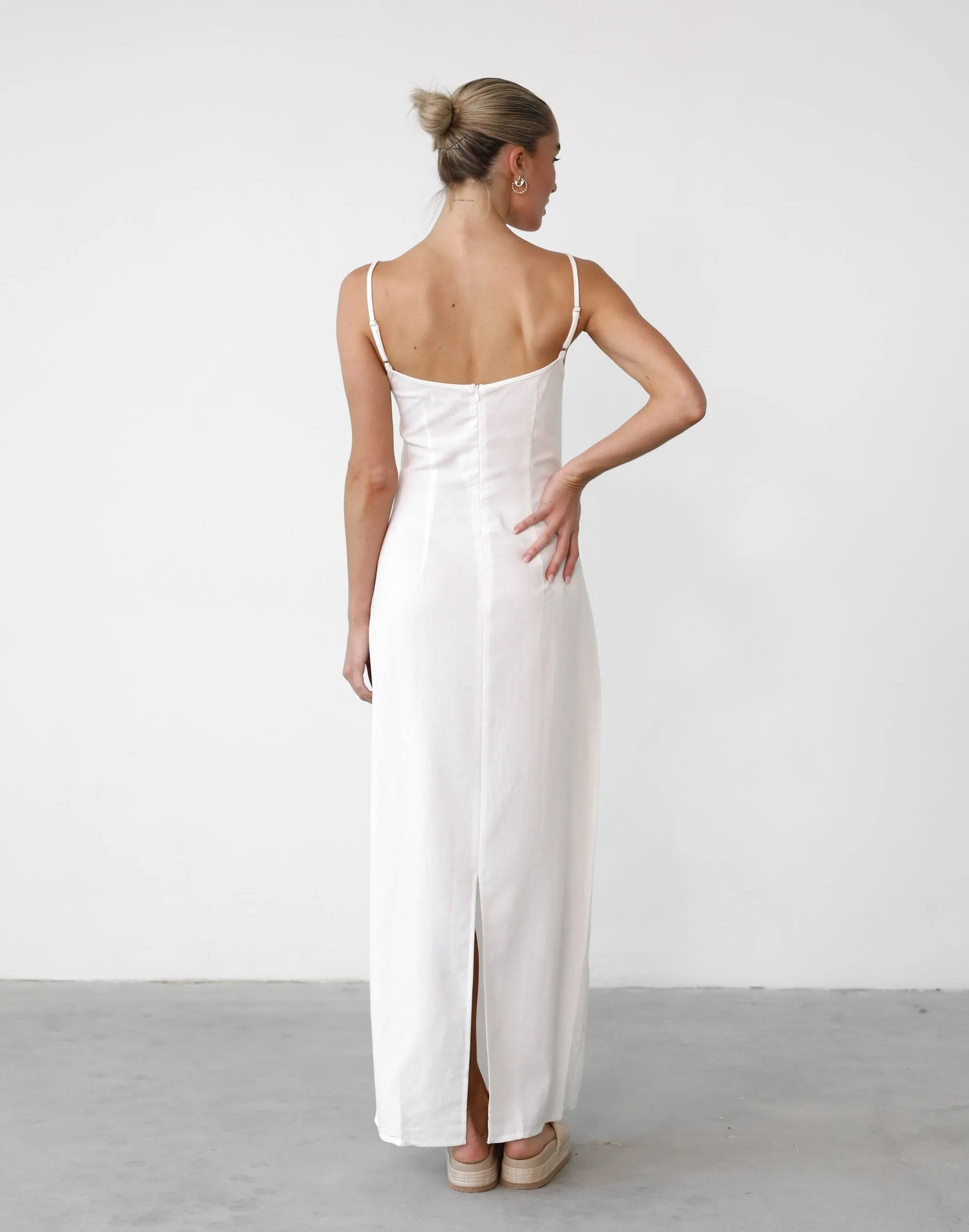 Moscow Maxi Dress (White)