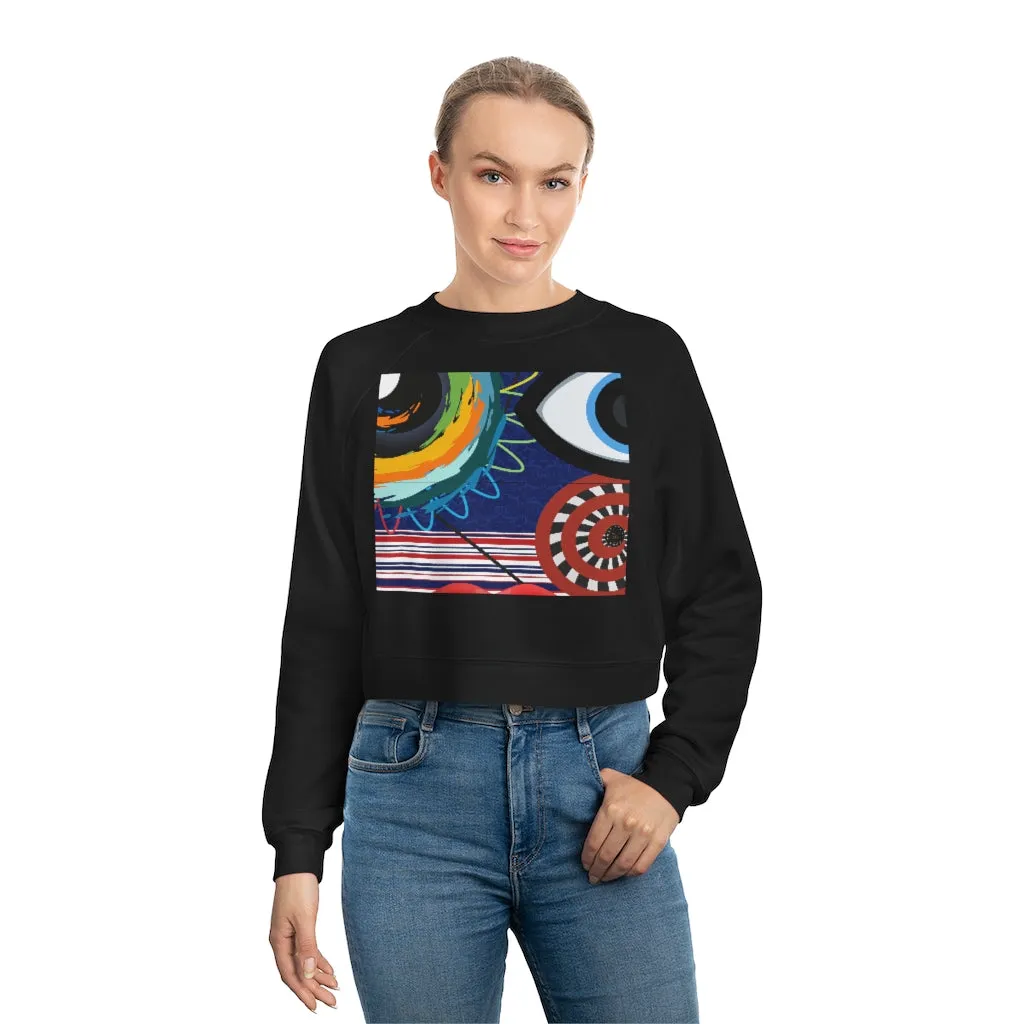 My Picasso Cropped Fleece Pullover