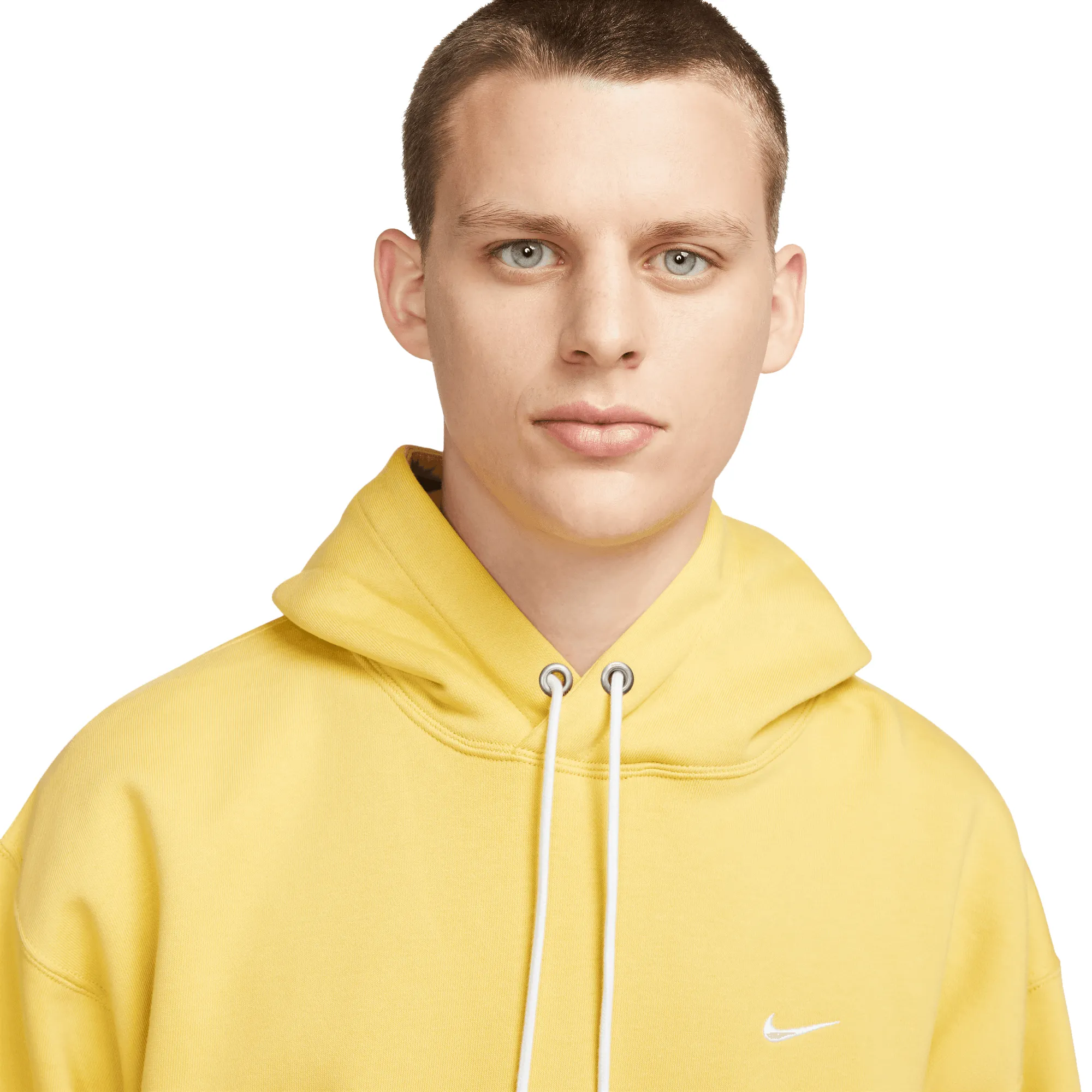 NikeLab NRG Solo Swoosh Hoodie Saturn Gold/White DX1355-700