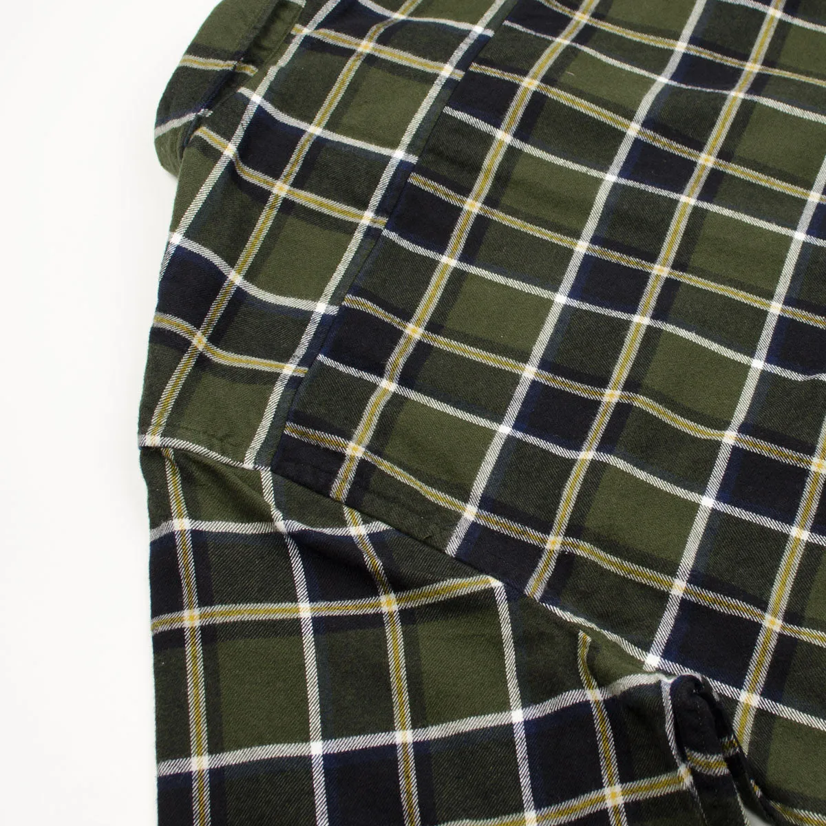 Norse Projects - Anton Brushed Flannel Shirt - Beech Green Check