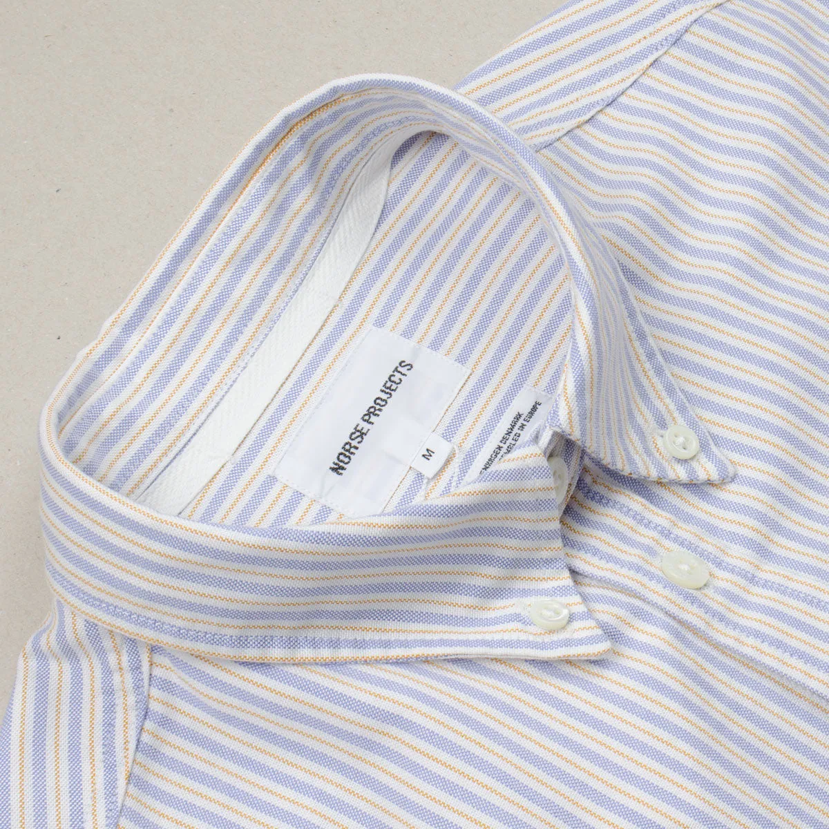 Norse Projects - Anton Oxford Shirt - Clouded Blue Stripe