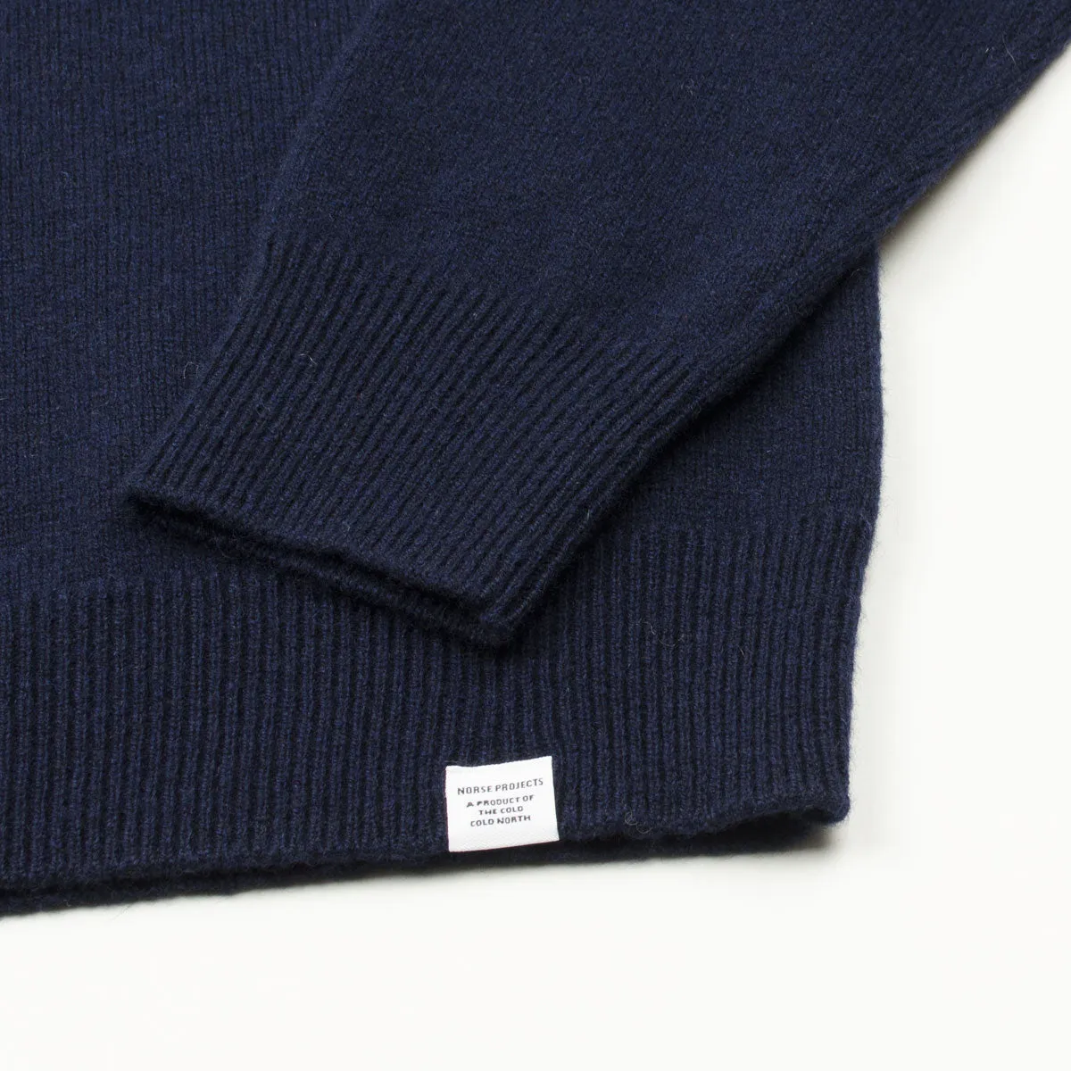 Norse Projects - Marco Merino Lambswool Polo - Dark Navy