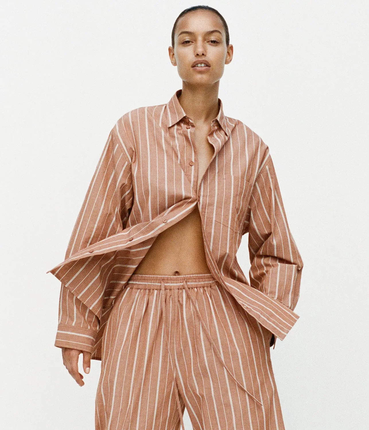 RELAXED STRIPE SHIRT- DESERT STRIPE