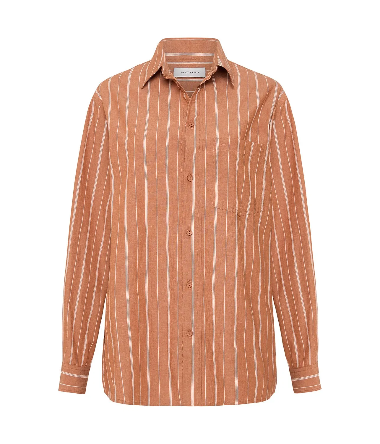 RELAXED STRIPE SHIRT- DESERT STRIPE