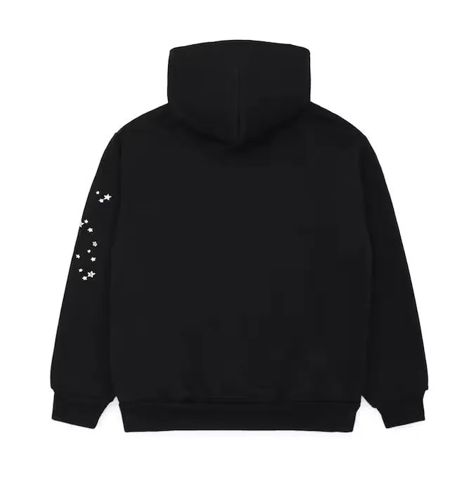 Sp5der Black OG Web Hoodie