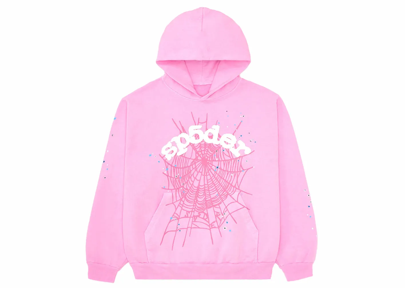 Sp5der OG Web Hoodie Pink