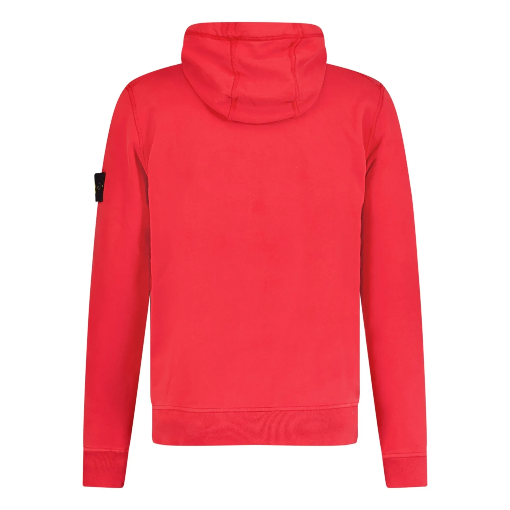 STONE ISLAND BASIC BADGE HOODED SWEATSHIRT RED