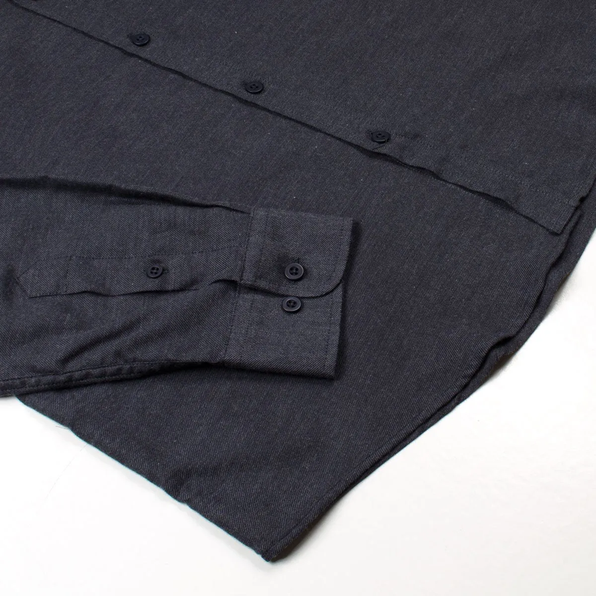 Sunspel - Button-down Flannel Shirt - Charcoal