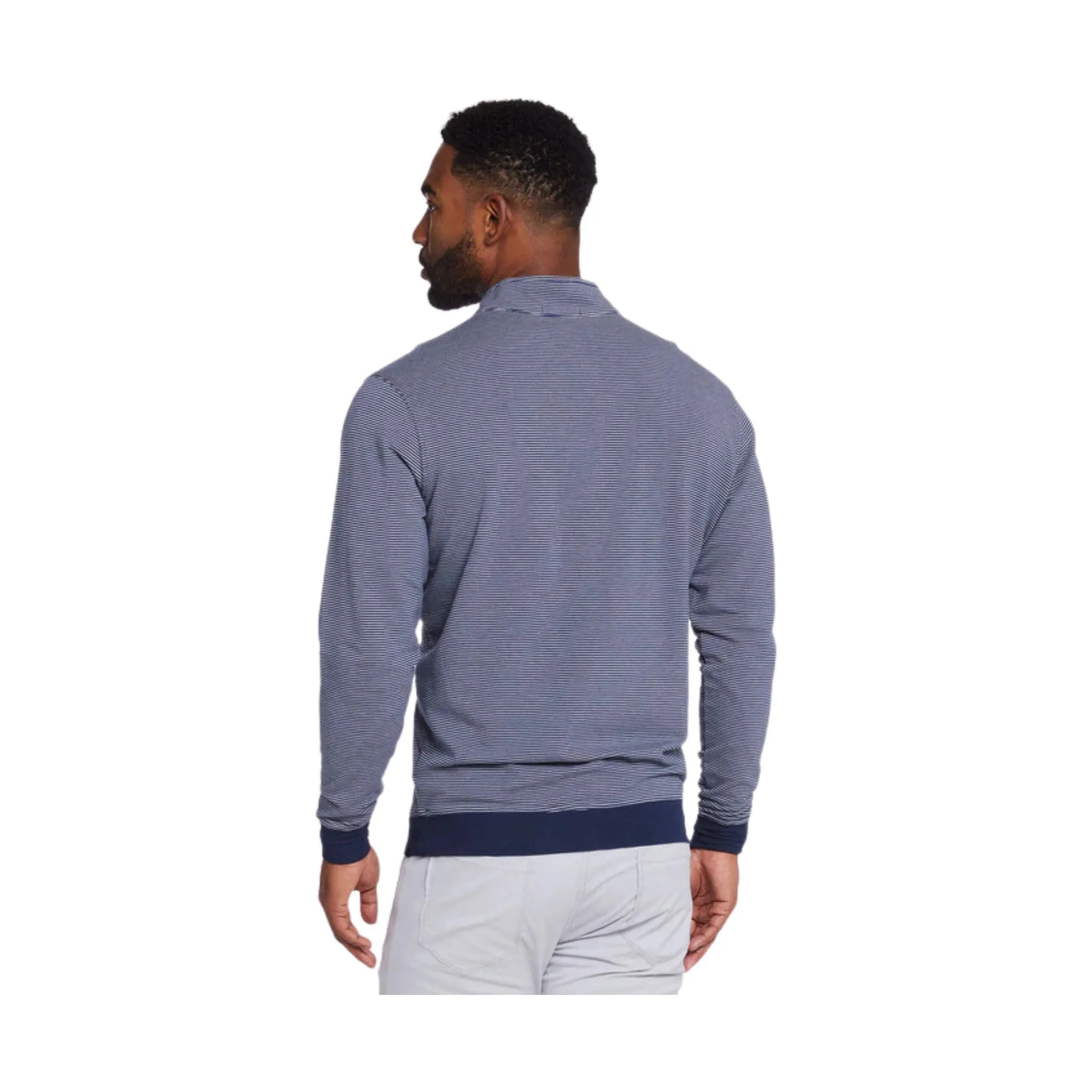 Tasc Men's Cloud French Terry Quarter Zip - Classic Navy/Alloy