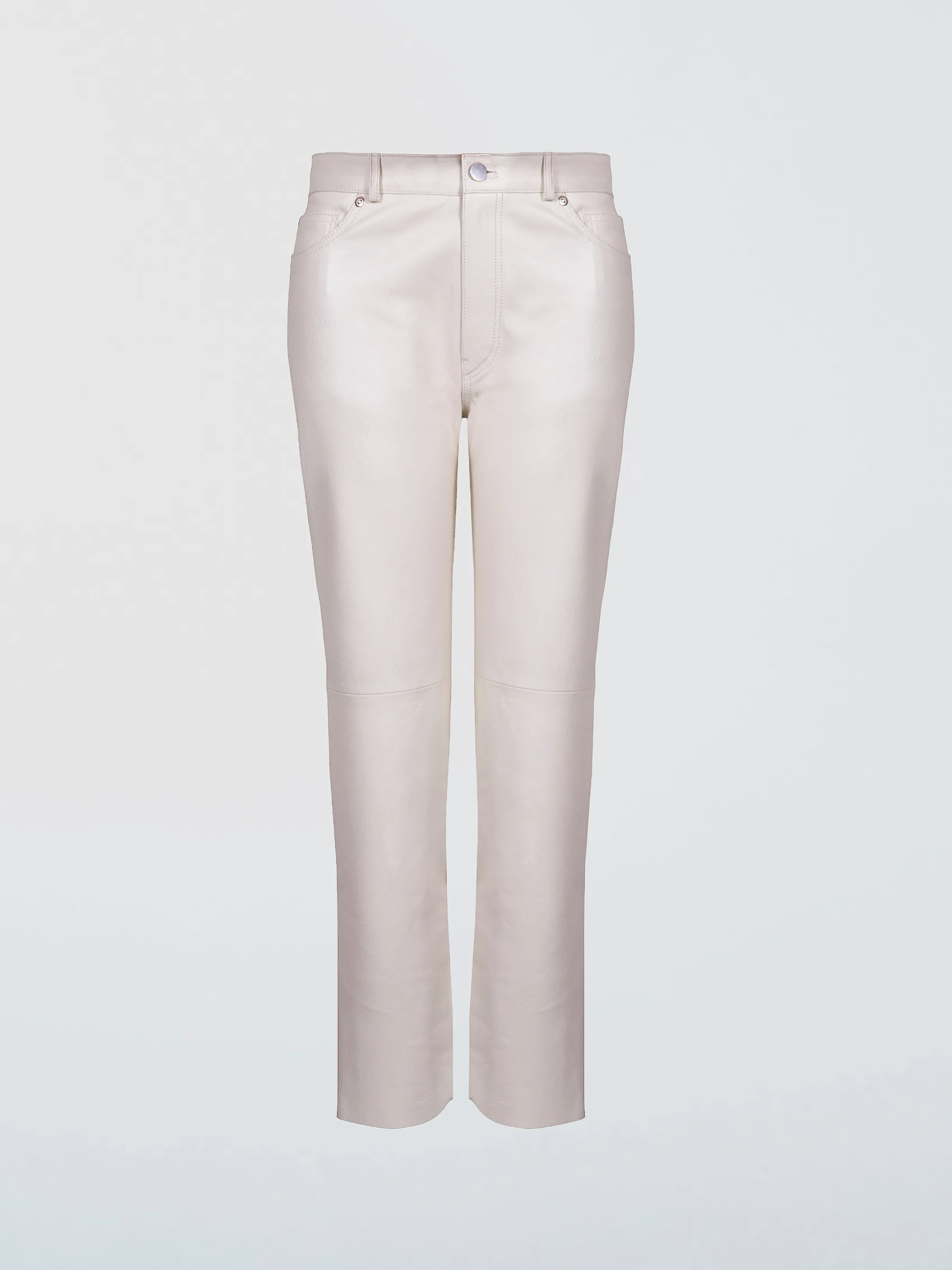 TATE LEATHER PANT - COCONUT