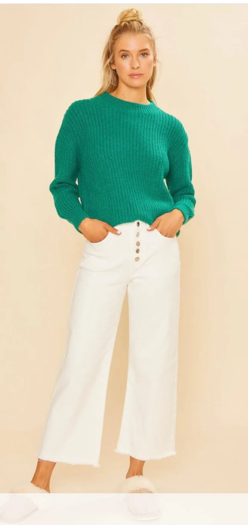 The Cami Cropped White Pants