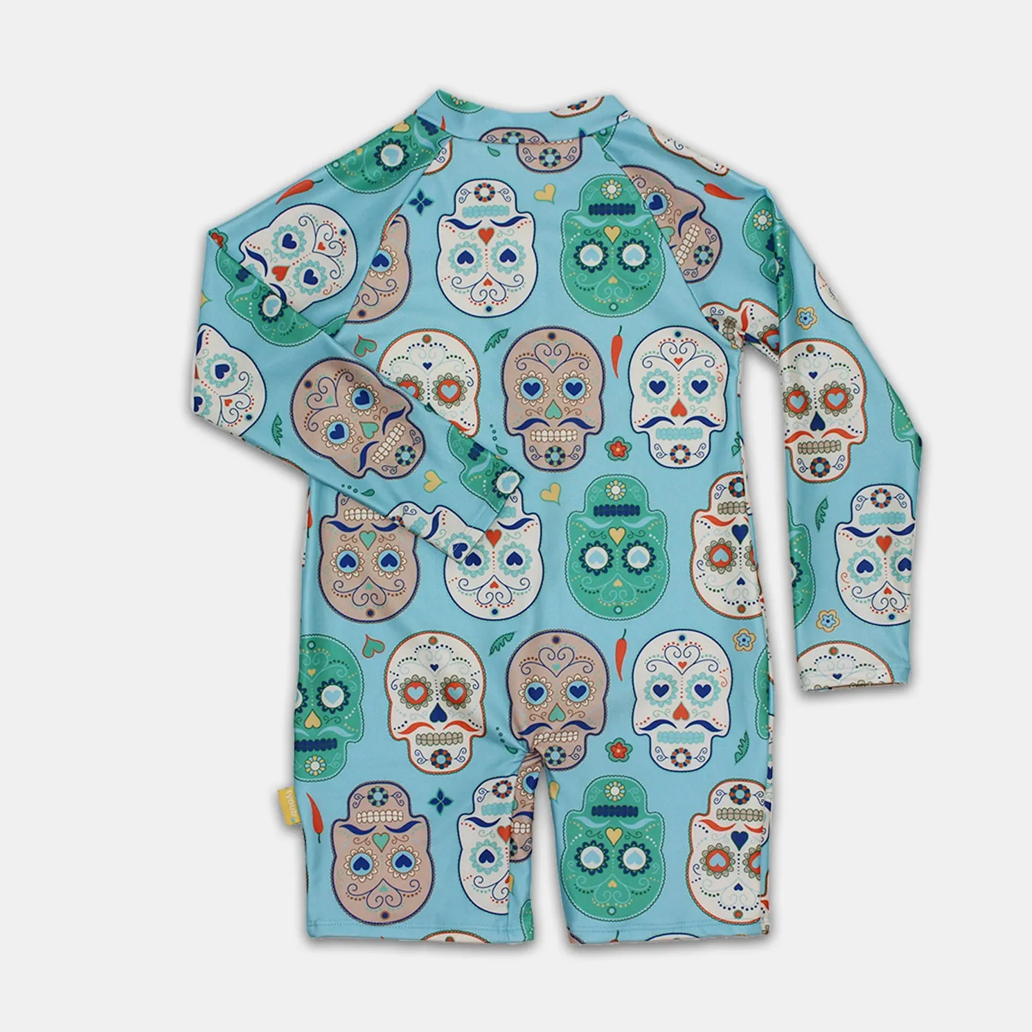 Tyoub Long Sleeve All-In-One Sunsuit Skulls Amigo Kids