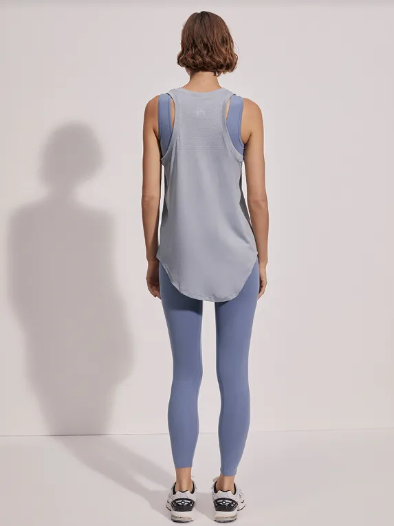 Varley Dacey Longline Tank - Ashley Blue